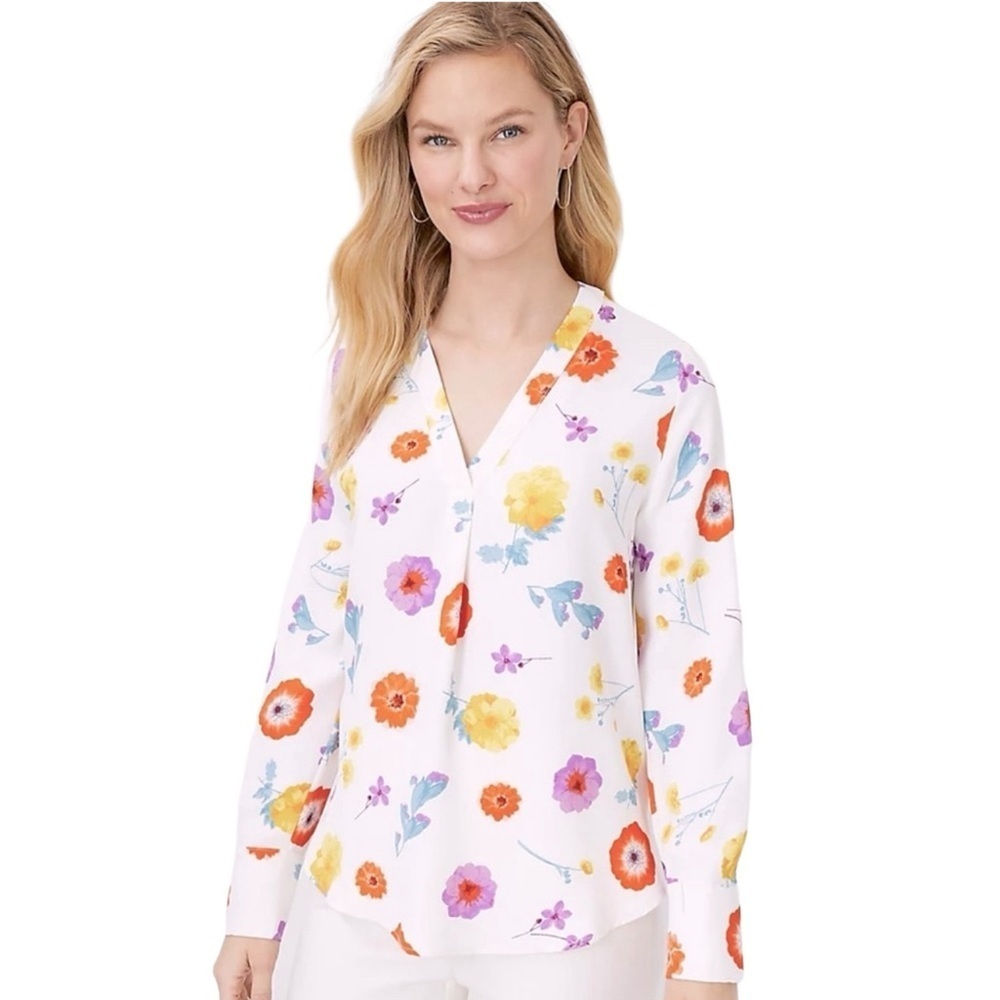 Ann Taylor Floral Blouse